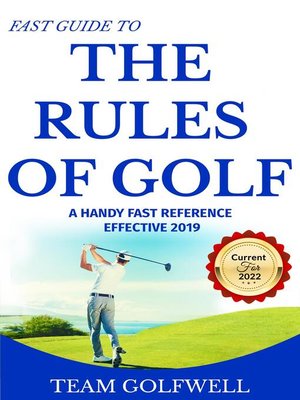 cover image of Fast Guide to the Rules of Golf